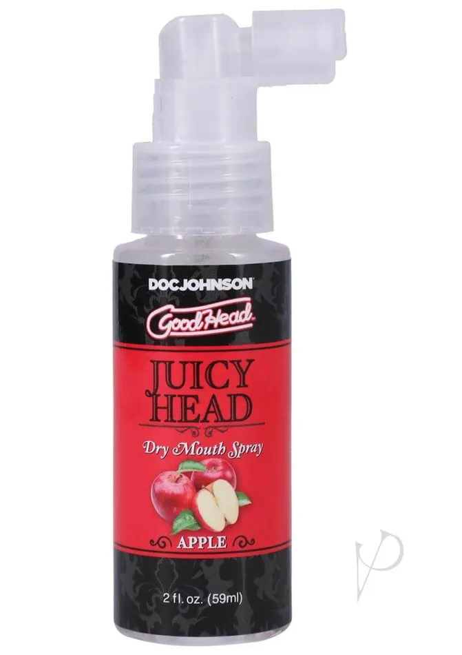 Male Sex Toys Doc Johnson Enterprises Stay Moist and Enjoyable with GoodHead Juicy Head Apple Dry Mouth Spray 2 Oz
