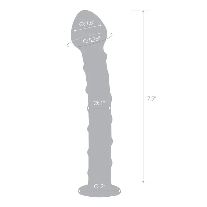 Gls Dildos 75 Mr Swirly Glass Dildo