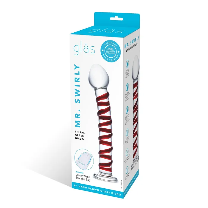 Gls Dildos 75 Mr Swirly Glass Dildo