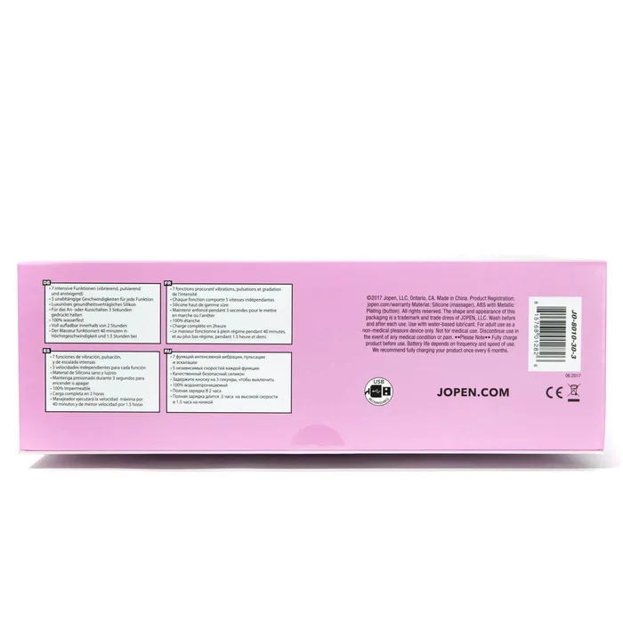 Jopen Jopen Amour 7 Function USB Rechargeable Vibrating Wand Female Sex Toys