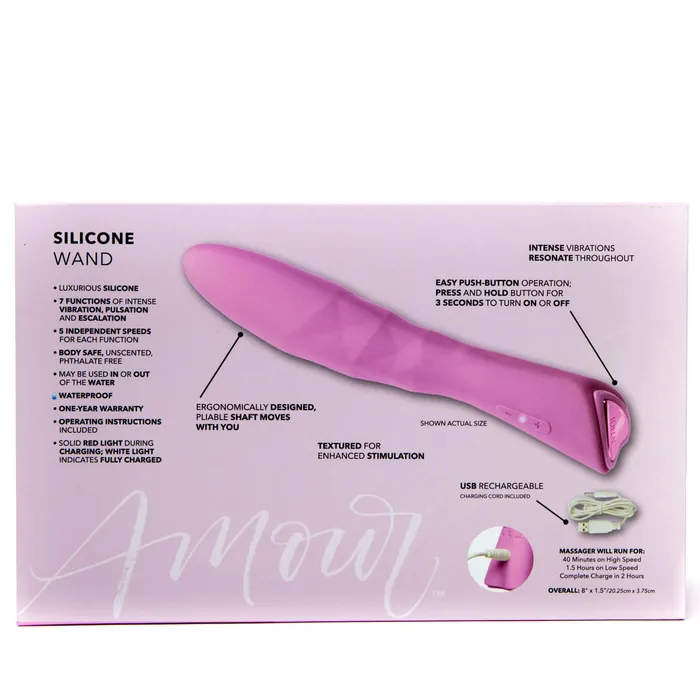 Jopen Jopen Amour 7 Function USB Rechargeable Vibrating Wand Female Sex Toys