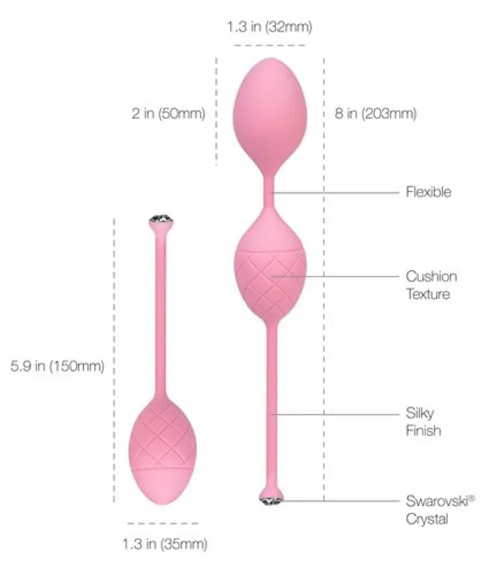 BMS Female Sex Toys Pillow Talk Frisky Duo Kegel Balls