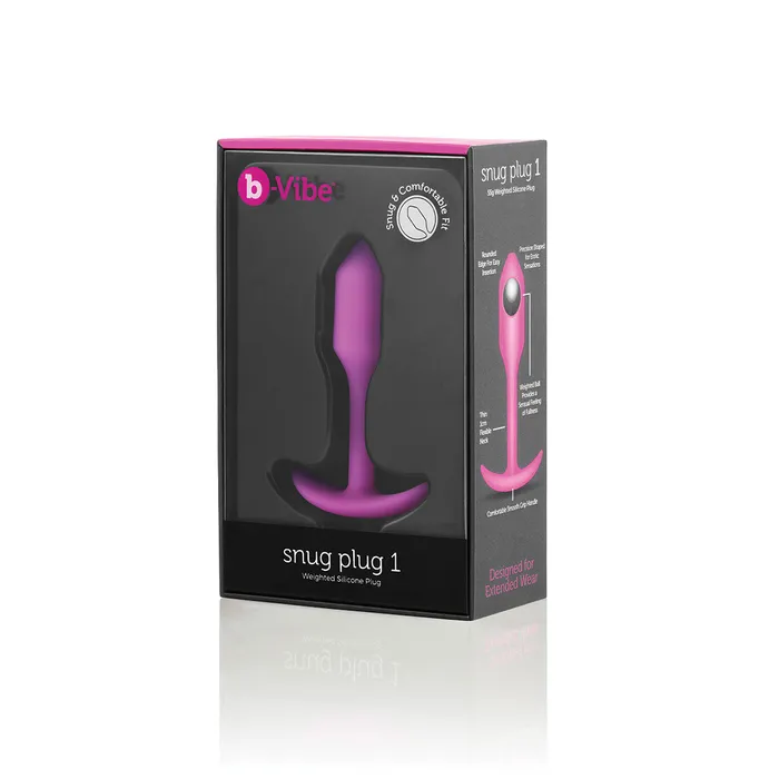 Male Sex Toys BVibe Snug Plug Small in Fuchsia