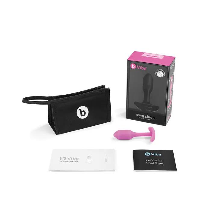 Male Sex Toys BVibe Snug Plug Small in Fuchsia