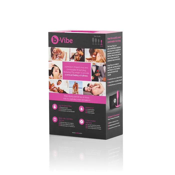 Male Sex Toys BVibe Snug Plug Small in Fuchsia