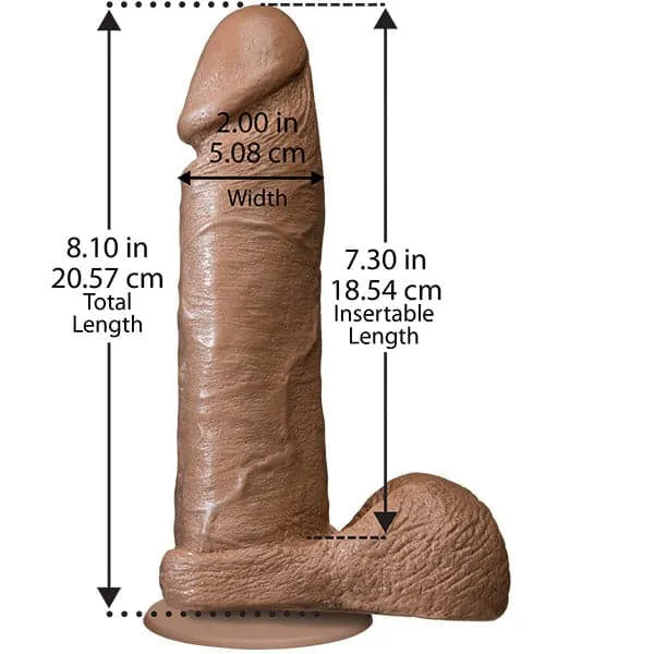 Dildos Doc Johnson The Realistic Cock 8 Inch Dildo Flesh Brown Dildos Doc Johnson The Realistic Cock 8 Inch Dildo Flesh Brown