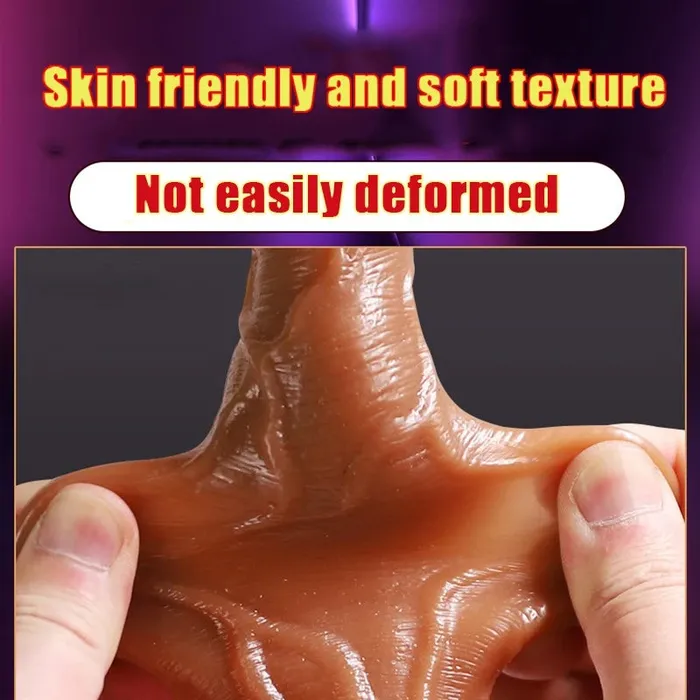 Domlust Male Sex Toys Realistic Dildo Cock Sleeve Male Sex Toys Condom Penis Extender Vagnia Anal Stimulator