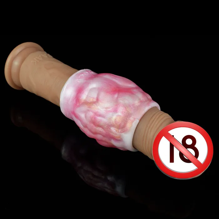 Male Sex Toys Domlust Silicone Cock Sleeve Penis Ring Enlarger Sex Toy for Men Monsterdildo Condom Sex Shop