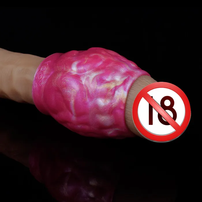 Male Sex Toys Domlust Silicone Cock Sleeve Penis Ring Enlarger Sex Toy for Men Monsterdildo Condom Sex Shop