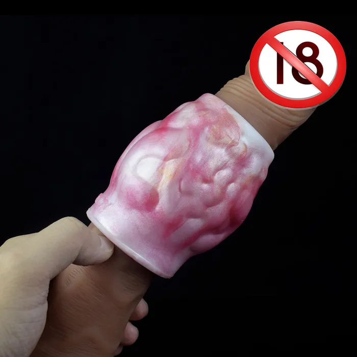 Male Sex Toys Domlust Silicone Cock Sleeve Penis Ring Enlarger Sex Toy for Men Monsterdildo Condom Sex Shop
