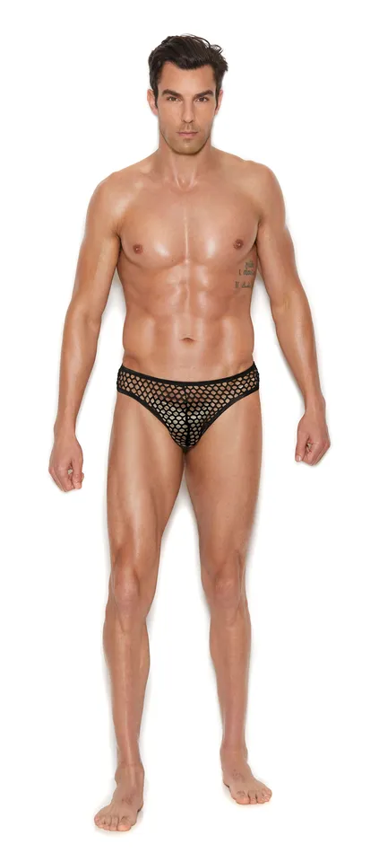 Mens Fishnet Thong Back Brief Smallmedium Black Elegant Moments Female Sex Toys Mens Fishnet Thong Back Brief Smallmedium Black Elegant Moments Female Sex Toys