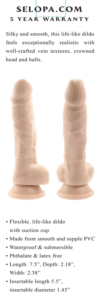 Selopa Dildos 6 Inch Dildo Light Selopa Dildos 6 Inch Dildo Light