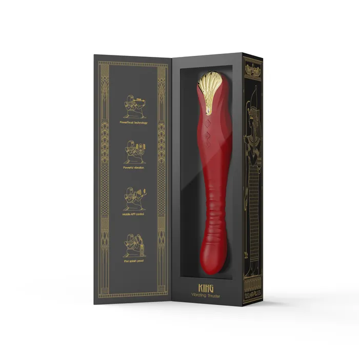 ZALO Vibrators ZALO King Vibrating Thruster Wine Red