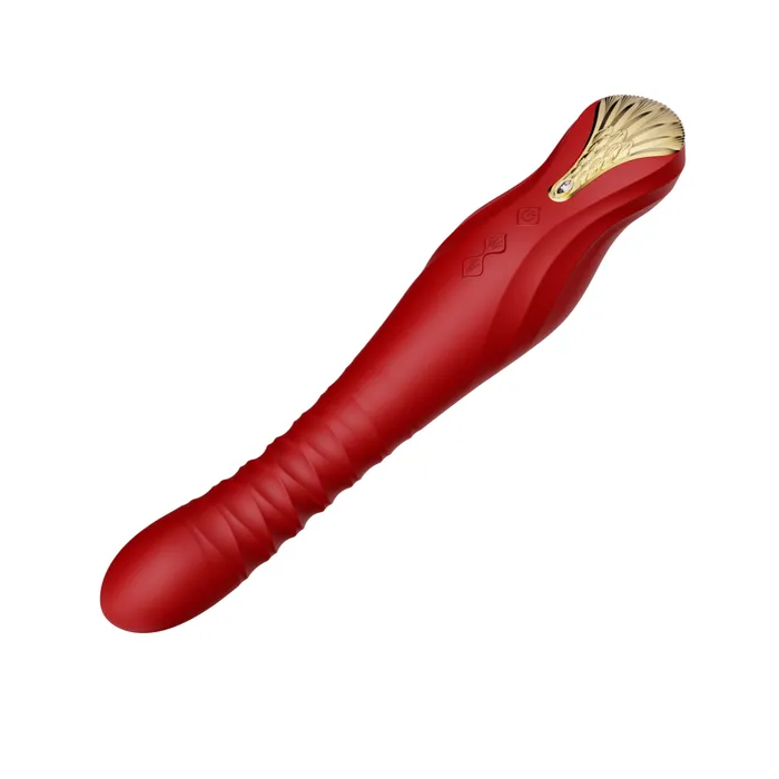 ZALO Vibrators ZALO King Vibrating Thruster Wine Red