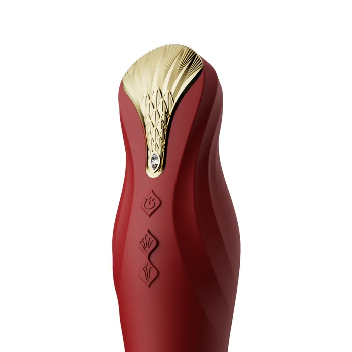 ZALO Vibrators ZALO King Vibrating Thruster Wine Red