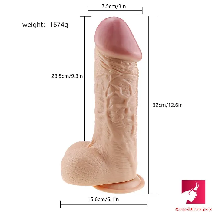 Male Sex Toys 126in Super Huge Thick Realistic Soft Dildo Vaginal Masturbator Weadultshop