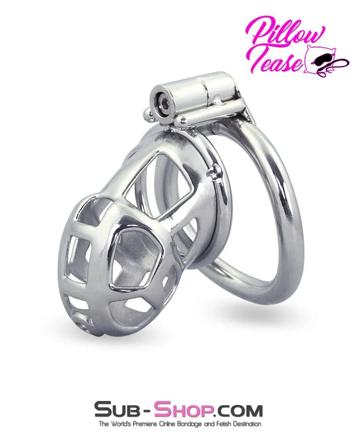 Male Sex Toys Aria 1489AR Tempt and Tease Steel Male Teasing Chastity Cage
