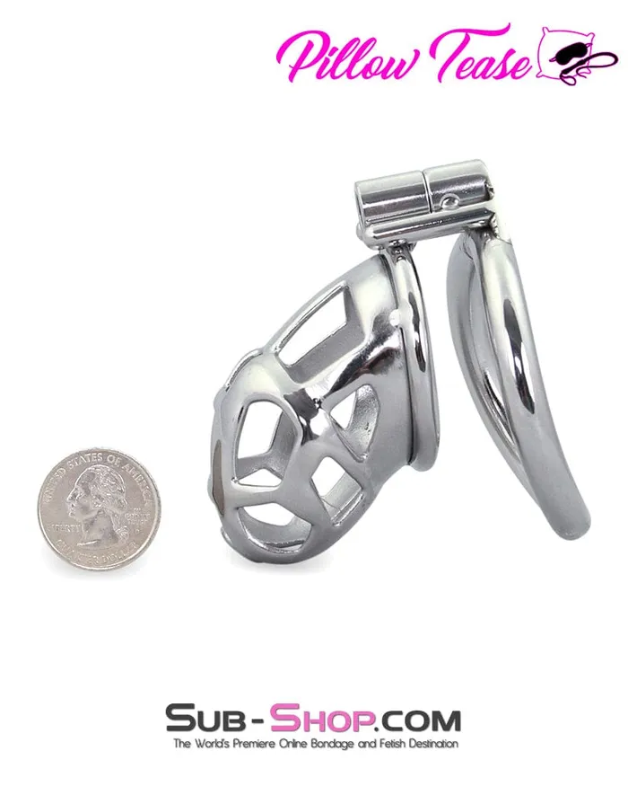 Male Sex Toys Aria 1489AR Tempt and Tease Steel Male Teasing Chastity Cage