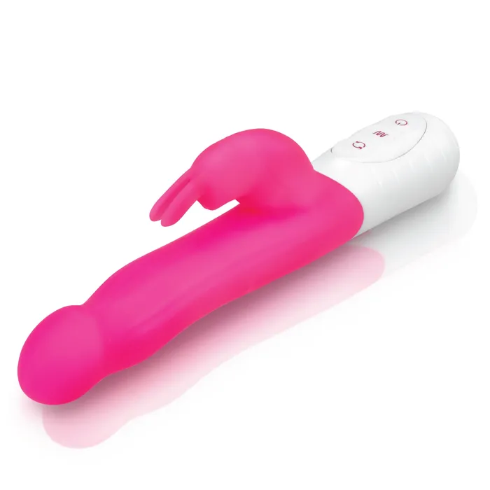 Rabbit Essentials Slim Shaft Rabbit Vibrator with Rotating Beads Female Sex Toys