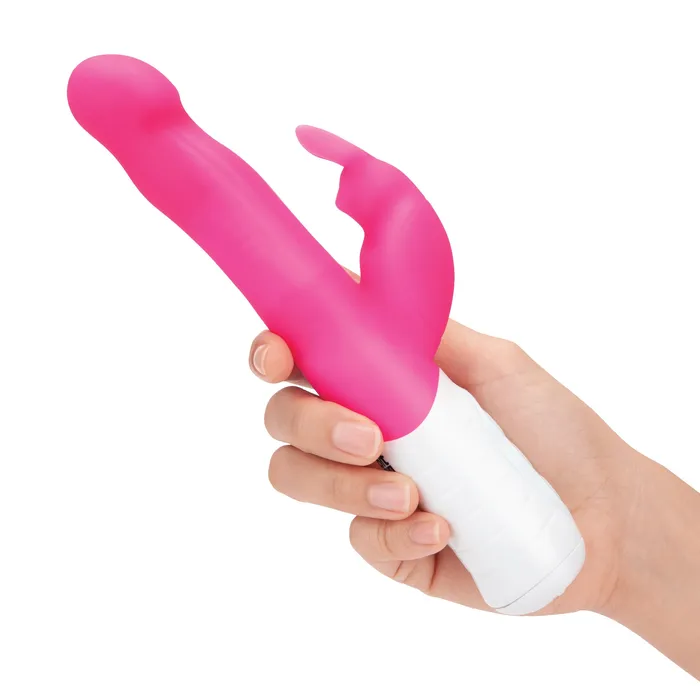 Rabbit Essentials Slim Shaft Rabbit Vibrator with Rotating Beads Female Sex Toys
