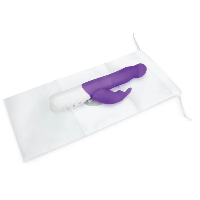 Rabbit Essentials Slim Shaft Rabbit Vibrator with Rotating Beads Female Sex Toys