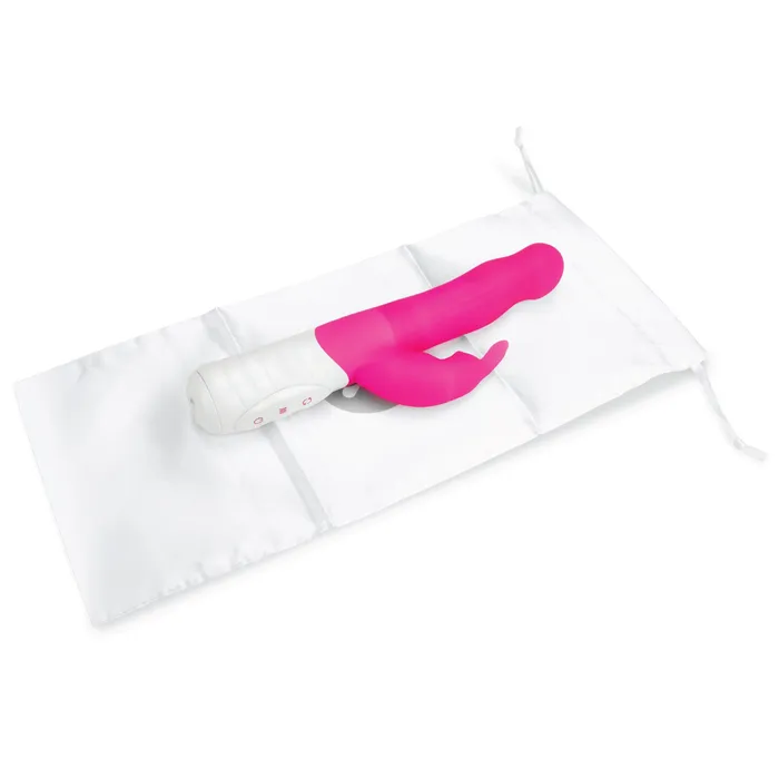 Rabbit Essentials Slim Shaft Rabbit Vibrator with Rotating Beads Female Sex Toys