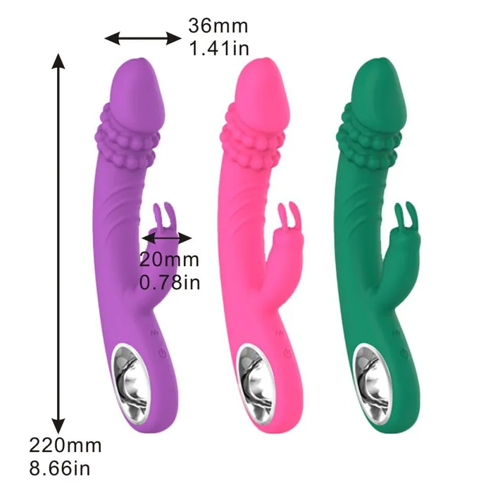 Female Sex Toys Lurevibe Lurevibe Heating Pearl Rabbit Vibrator