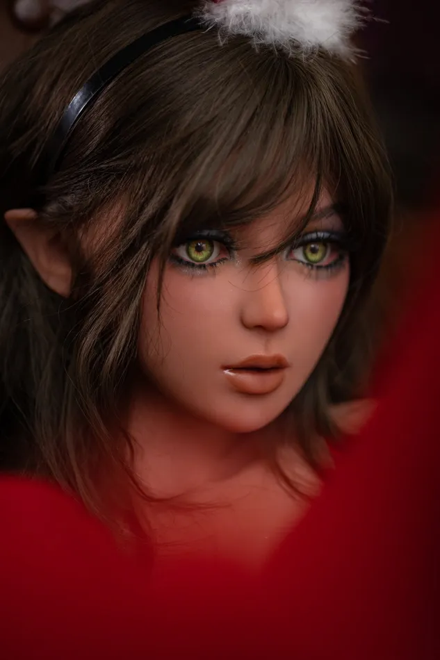 Male Sex Toys AiBei Doll Honey148cm4ft9 EU Stock Small Breast Elf Love Doll Wear Red Dress Cosplay for Men